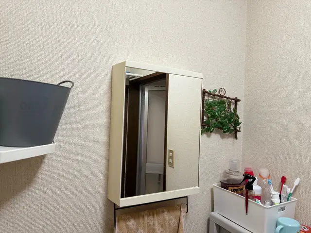 大型のルームミラーやデザインミラーもご指定の場所に見栄えよく取り付けます。サービスの画像