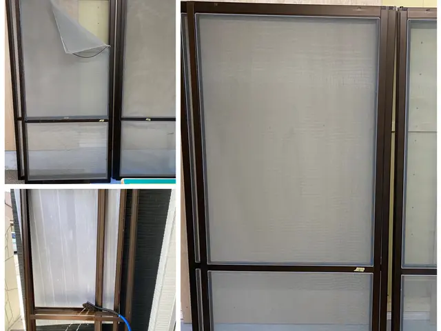 専門店による丁寧な仕上がり！持ち帰り作業！枠の洗浄します！押さえゴム交換代込み！サービスの画像