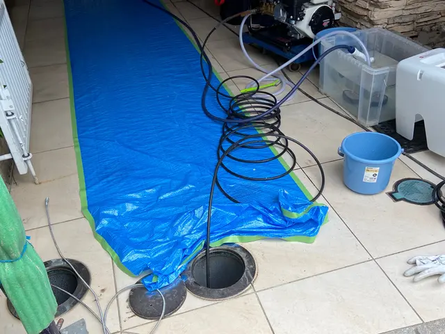 汚水枡の洗浄、排水管の汚れを高圧洗浄清掃、室内各排水管洗浄または薬剤洗浄。サービスの画像