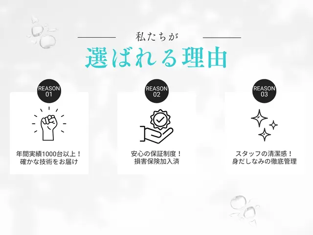 ・夜間や早朝、空き次第で即日の対応も可能！年間実績3000台の安心施工！サービスの画像