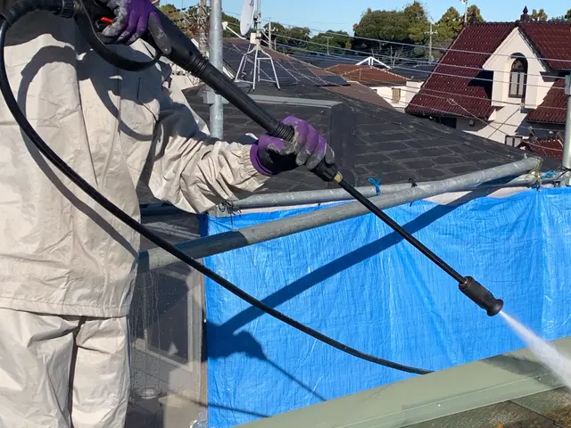 ★外壁 高圧洗浄-塗装工事専門業者用高圧洗浄機使用★サービスの画像