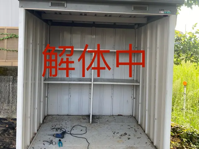 【4000円】リユース可能な物置回収　処分　物置撤去　物置倉庫回収！サービスの画像