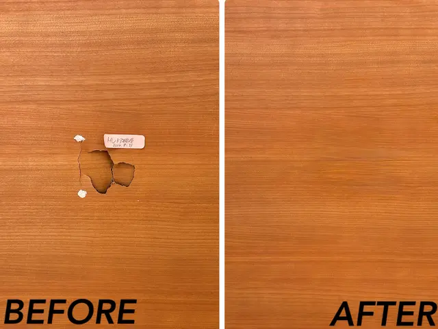 ☆上質な木製ドアの傷補修 ☻安心素材で子どももペットも快適☻サービスの画像