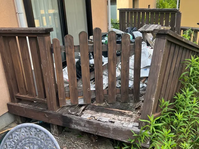 ウッドデッキ解体・撤去　夫婦で伺います。サービスの画像