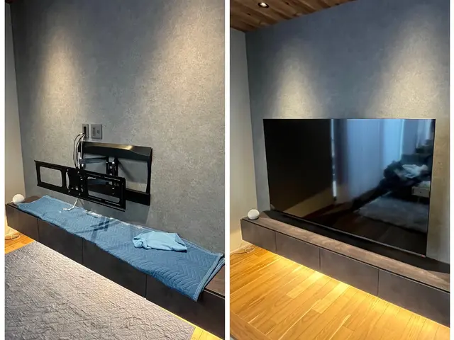 ★壁掛けテレビの設置のプロがお伺い致します★サービスの画像