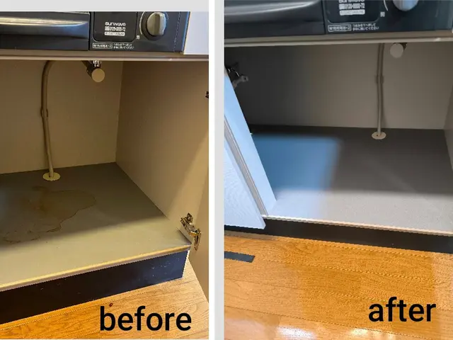 キッチンパネル穴、染みを補修。交換より安く蘇らせる!小さな傷は更に低価格対応サービスの画像