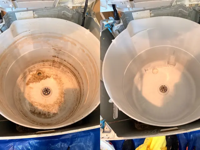 【洗濯機分解クリーニング】カビカビの洗濯槽を取り出して丸洗い‼︎サービスの画像