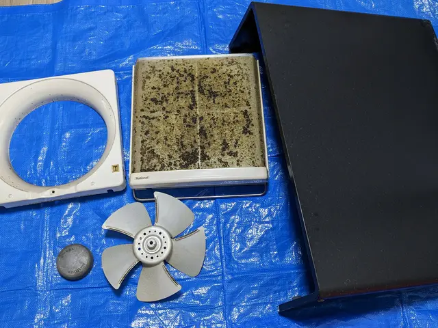 レンジ（プロペラタイプ）の油汚れ…できれば見たくないっ！そんな時はプロにお任せ！サービスの画像