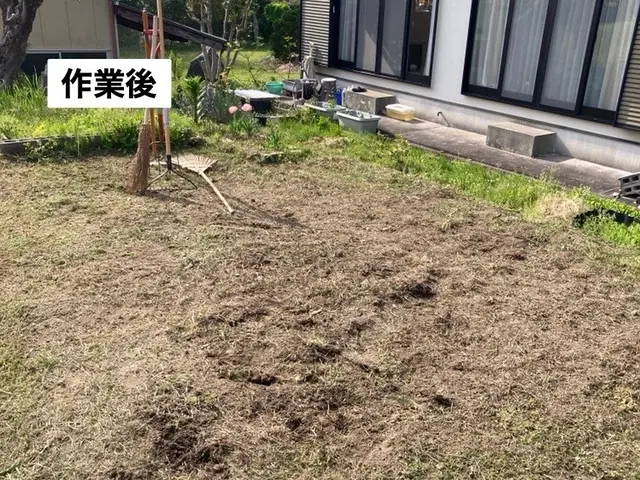 草刈りは　おまかせください！(立ち会い不要・空き家・空き地も対応いたします)。サービスの画像