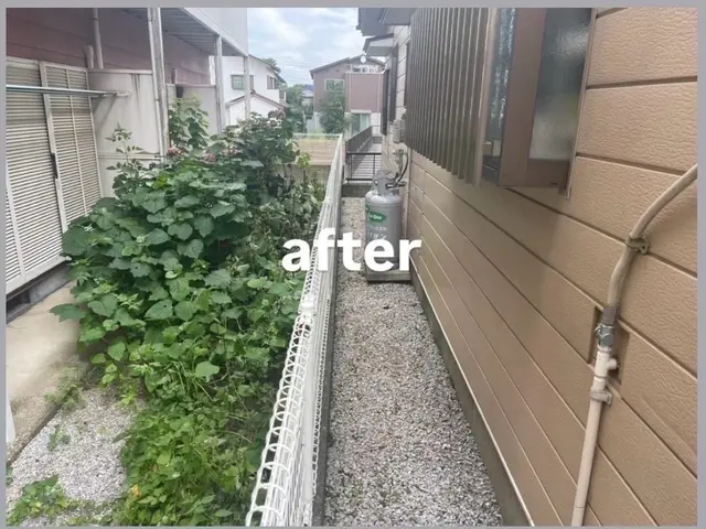 《草むしり》お客様のご希望に寄り添って大切なお庭を綺麗にさせていただきます！サービスの画像