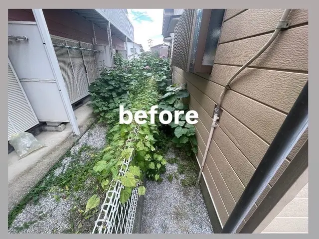 《草むしり》お客様のご希望に寄り添って大切なお庭を綺麗にさせていただきます！サービスの画像