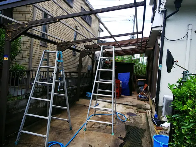 波板張替え、カーポートポリカ板張替え、テラスポリカ板張替えサービスの画像