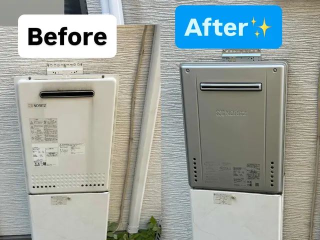 大手業務経験豊富！ガス機器設置スペシャリスト資格者が給湯器工事を行います。サービスの画像