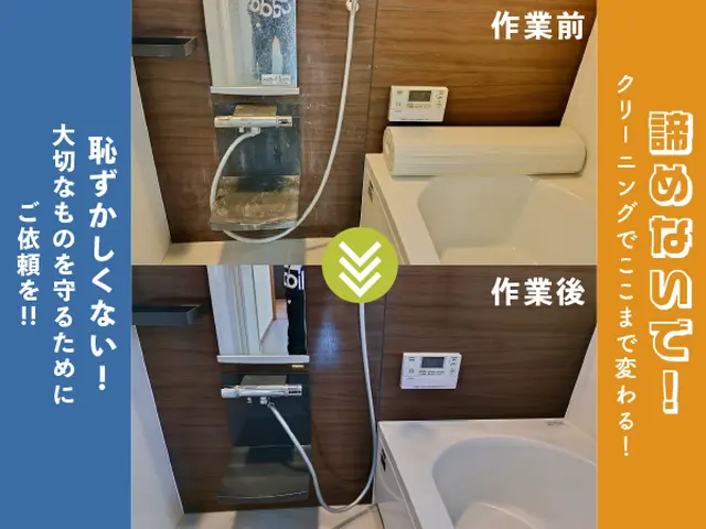 ヌメリ、臭い、カビ、鏡のウロコ…気になる汚れ。放置で手遅れになる前にご依頼を！サービスの画像