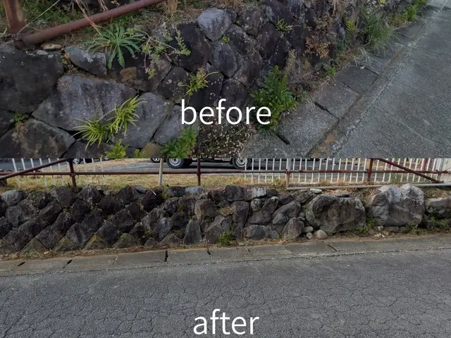 真心を込めて、細かいところまで草刈り致します。サービスの画像