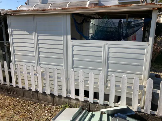 スチール物置解体、回収　付属品、内容物要相談サービスの画像