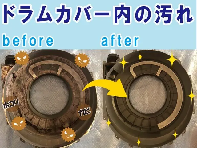 洗濯機水槽・ドラムまるごと徹底洗浄！ドラム式洗濯機乾燥機能改善！お任せください！サービスの画像