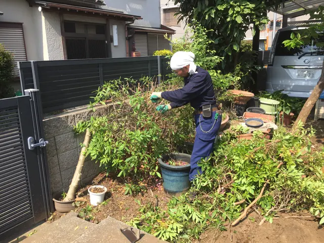 植木に合わせた手入れと花付きを考えて剪定します。鋏の切れ味抜群です！サービスの画像