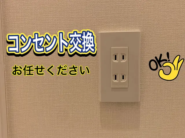 【非喫煙者】コンセント、スイッチの交換は株式会社東信にお任せください！サービスの画像