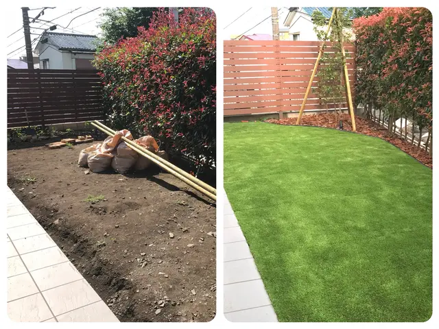 つい寝転びたくなる人工芝♪一年中緑でふっかふか☆小さなお子様からご年配の方まで☆サービスの画像