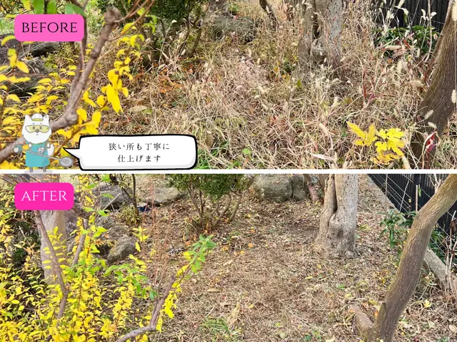 秋の害虫・雑草リセット！来年まですっきり|畦・庭・畑・法面・広範囲お任せくださいサービスの画像