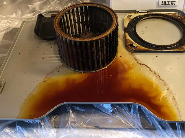 日進市よりお伺いします。分解できる箇所はすべて分解してクリーニングします！サービスの画像