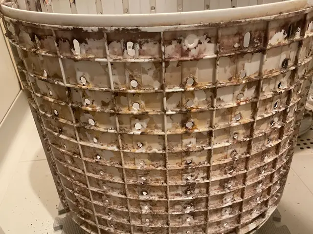 縦型洗濯機分解クリーニングサービスの画像