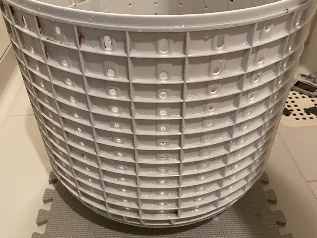 縦型洗濯機分解クリーニングサービスの画像