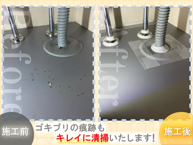 ◆ゴキゼロ宣言◆侵入経路封鎖→薬剤散布まで全てセットで徹底駆除！明日も対応可能！サービスの画像