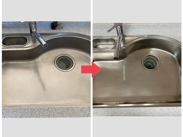 キッチンシンクの汚れを経験と知識を活かして迅速丁寧に作業いたします！サービスの画像