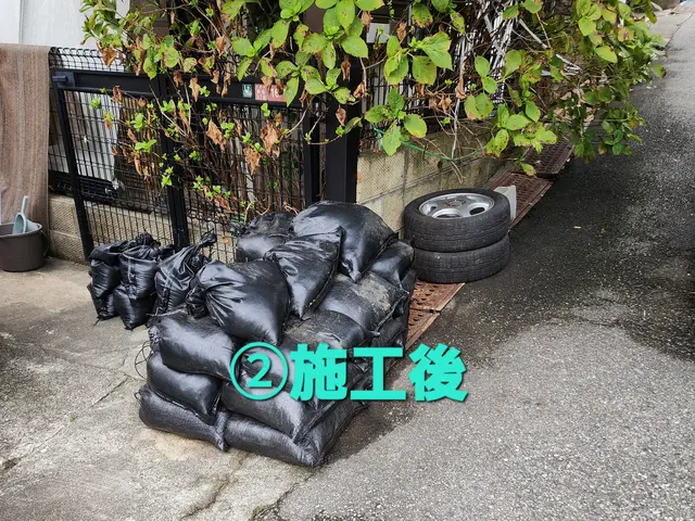 災害対策、側溝の一時的な水止めなど、用途に合わせ対応します。サービスの画像