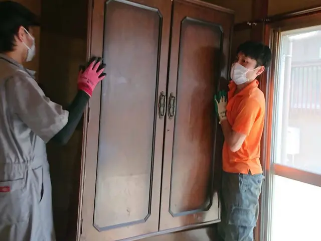 安心の2名作業！梱包、搬入、設置まで丁寧に対応します！サービスの画像