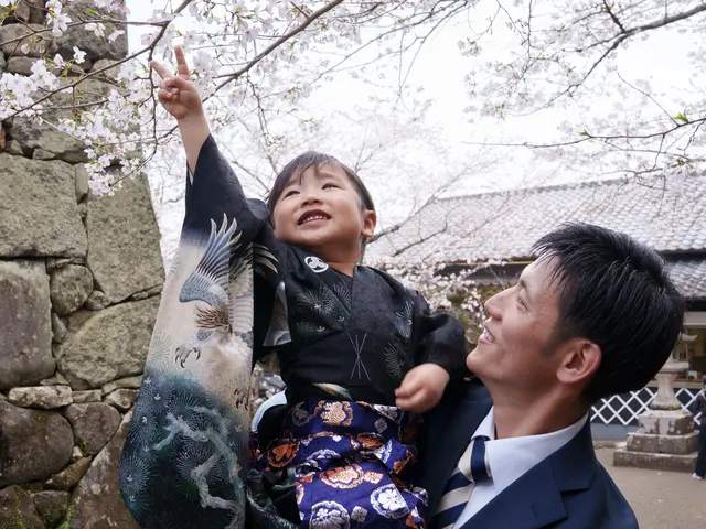 自然な表情を大切に撮影｜和傘など小物無料・人見知りさんも安心の七五三撮影