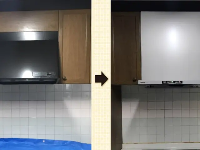 福岡市【キッチン・スリム型換気扇の取替え】処分費込み！◎PayPayもOK!!サービスの画像