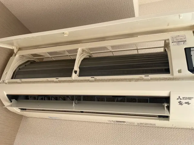 エアコンの黒カビを徹底除去いたします。サービスの画像