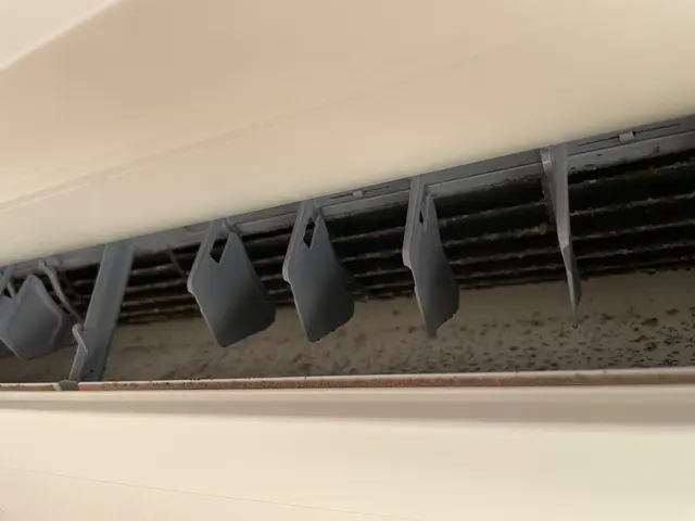 エアコンの黒カビを徹底除去いたします。サービスの画像