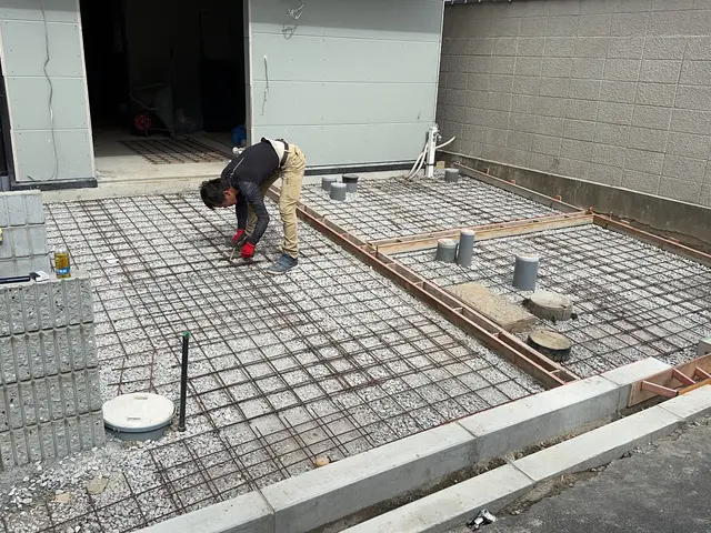 【ガレージ土間コンクリート施工】サービスの画像