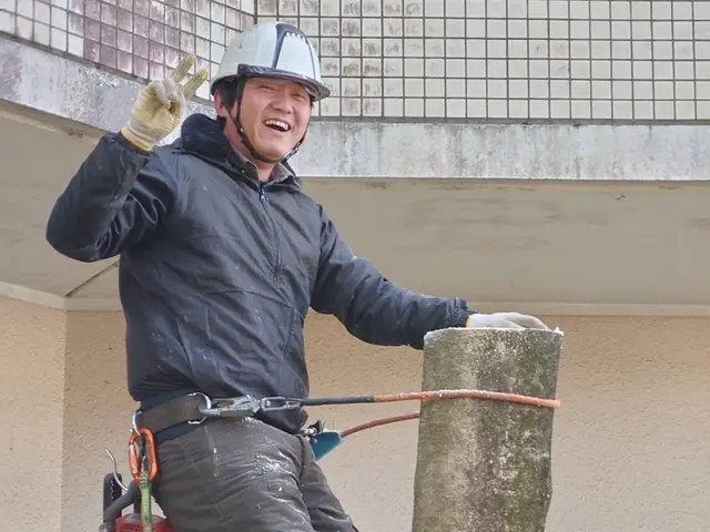 伐採歴10年の実績◎機械が入らない狭い所でも対応可能なのでお任せください！サービスの画像