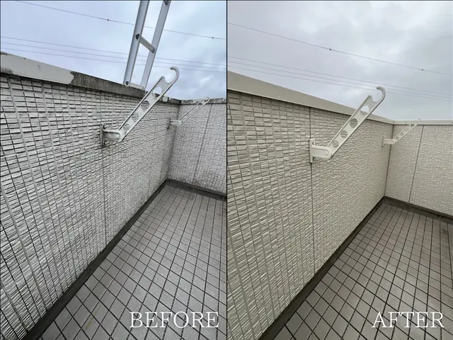 【外壁洗浄専門店クレイン】ベランダ・バルコニー洗浄◎完全自社施工サービスの画像