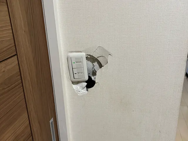 ◆壁の穴、凹み◆戸建て、アパートOK◆日程、相談乗ります◆なるべく目立たなく◆サービスの画像