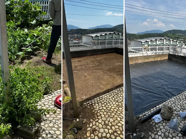 防草シート施行サービスの画像