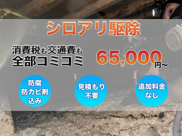 ✳10万店中TOP403の信頼感✳熊本城でも使用❣信頼の白蟻駆除で安心☘サービスの画像