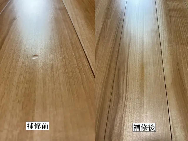 プロの技で蘇る！傷ついた床に新たな輝きを◎サービスの画像