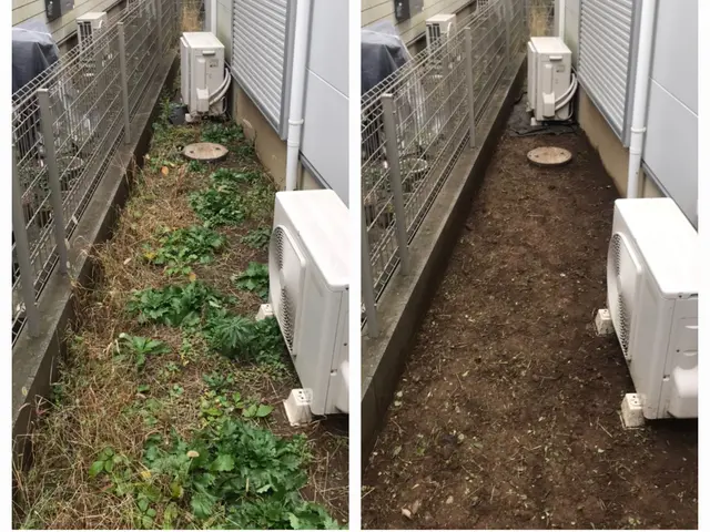 ☆明るいお庭へ大変身！笑顔になります^^除草後→防草シート張りや砂利敷もお勧め☆サービスの画像