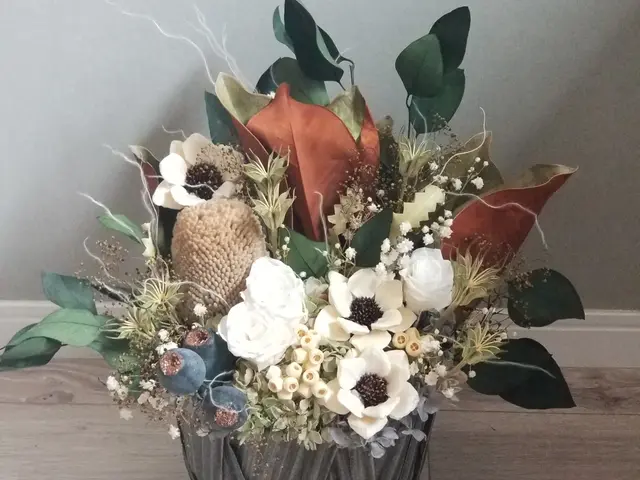 プリザーブドフラワー、ドライフラワー、造花◆心温まるフラワーアレンジメント