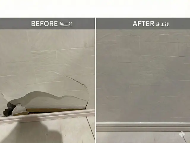 はじめての壁の穴を直したい方！にこそ安心の壁紙張替え専門店サービスの画像