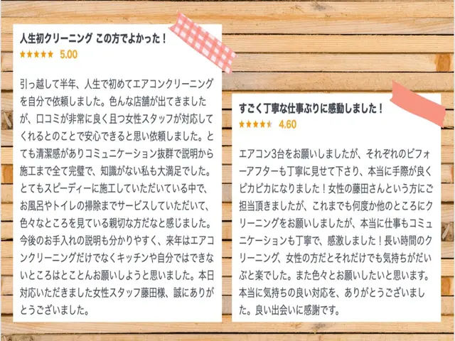 【口コミ欄必見！！】掃除が楽しくって仕方ない女性店主が贈るエアコンクリーニング！サービスの画像