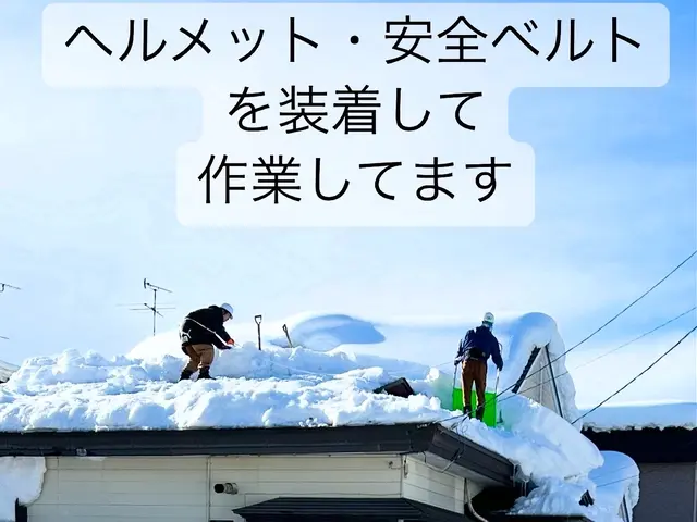 【大型・小型除雪機あり】★女性スタッフ同行可★損害保険加入済★助成金申請代行可サービスの画像