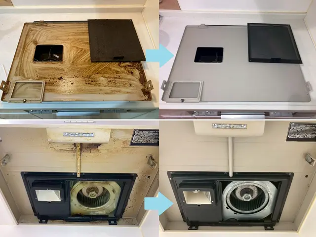 頑固な油汚れもお任せ下さい！「頼んで良かった」と感じていただけるよう仕上げます！サービスの画像