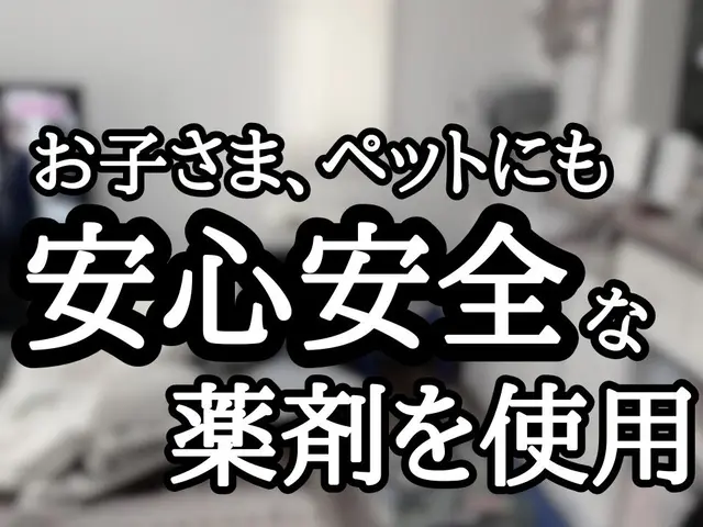 《年中無休》納得価格の徹底施工！その他の不快害虫までついでに予防します！サービスの画像